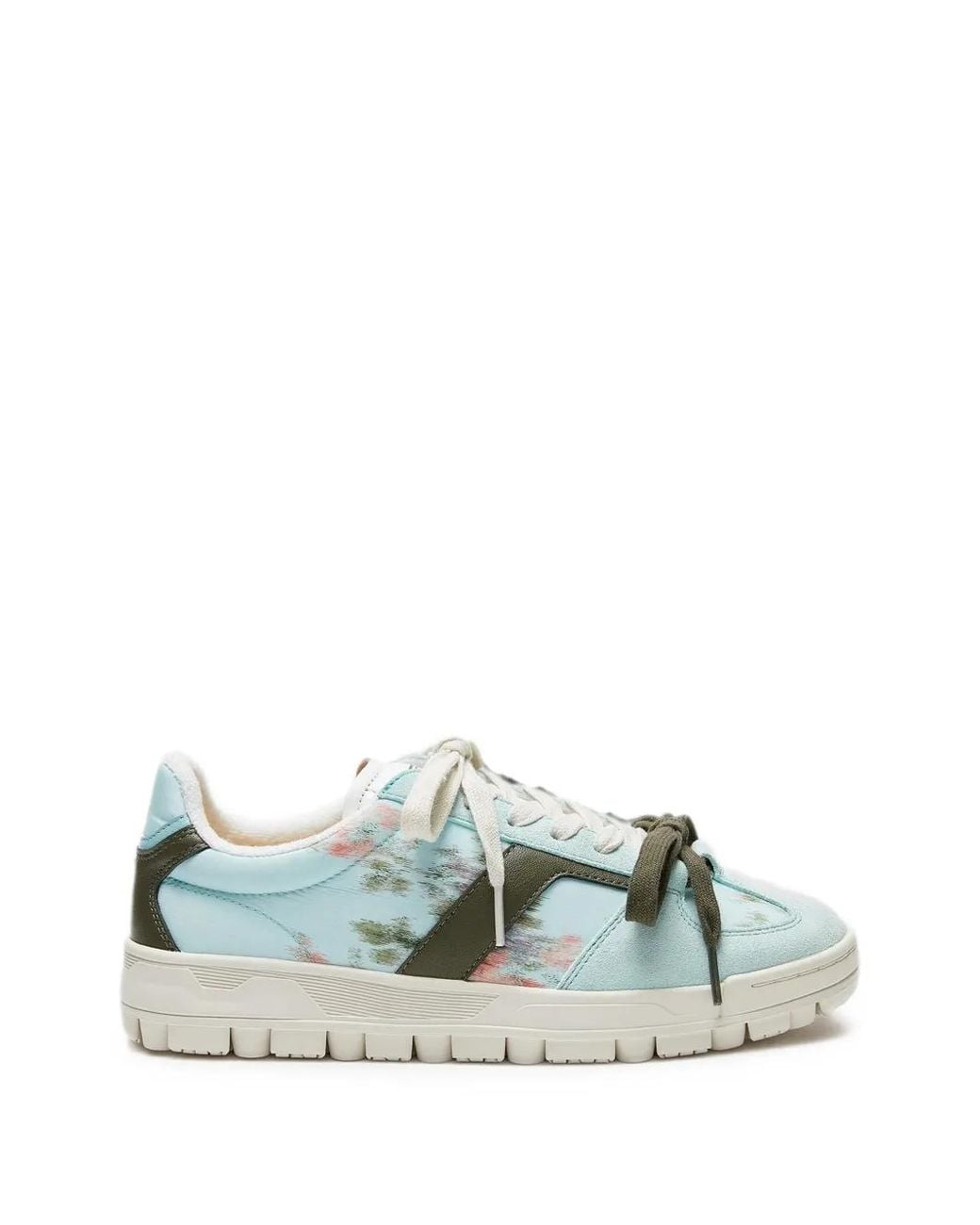 LILI CURIA Green Colette Floral-Print Sneakers