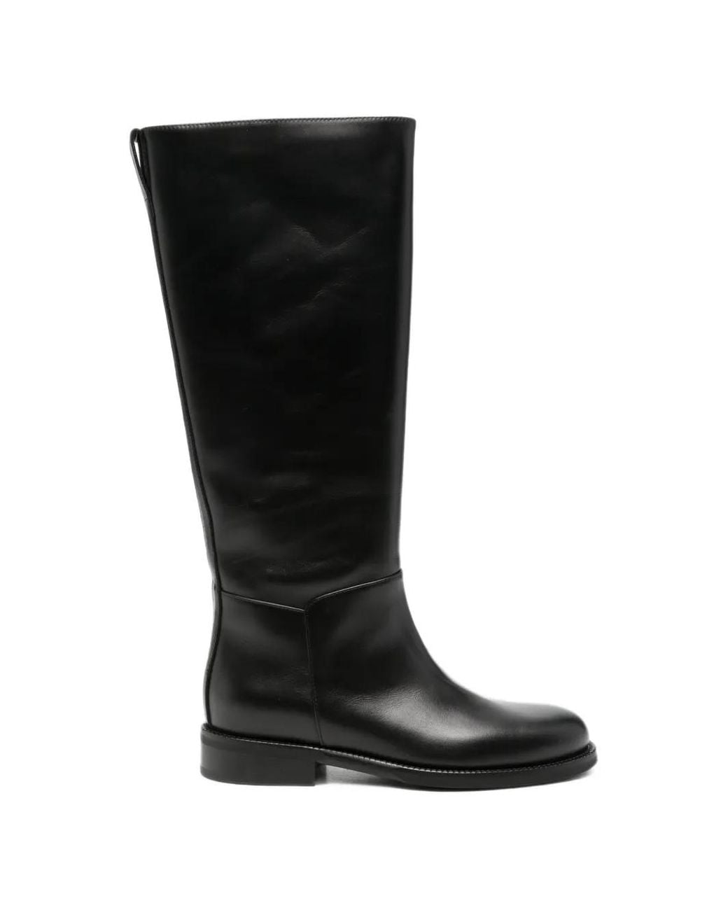 Liviana Conti Black Leather Knee-High Boots