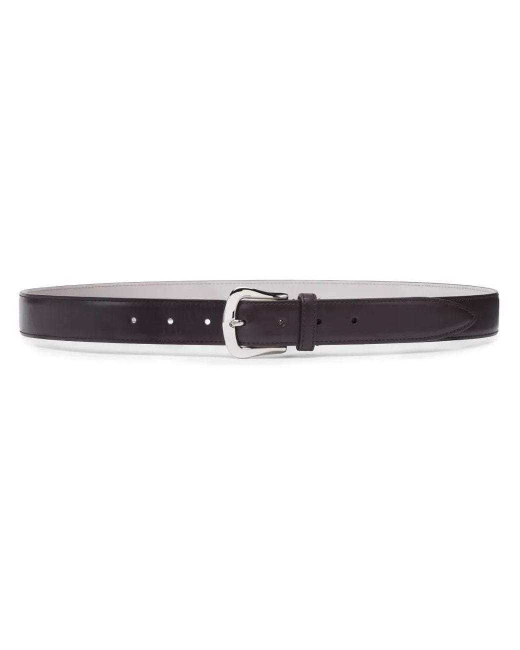 Brunello Cucinelli Brown Leather Belt for men
