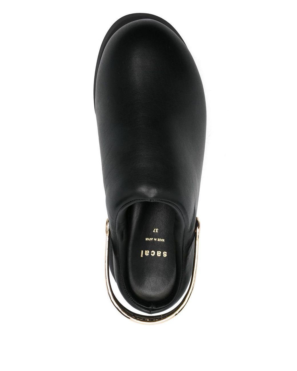 sacai 国内買付 Leather Sabot Wedges Leather Sabot Wedges | sacai Official Store サカイ オフィシャル
