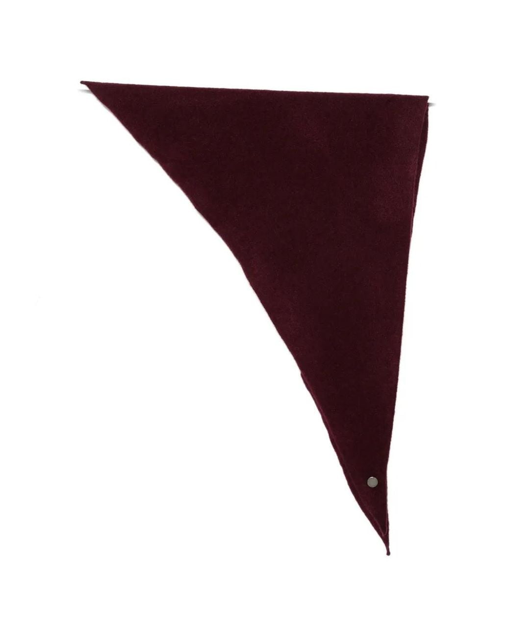 Roberto Collina Purple Triangular Knitted Scarf for men