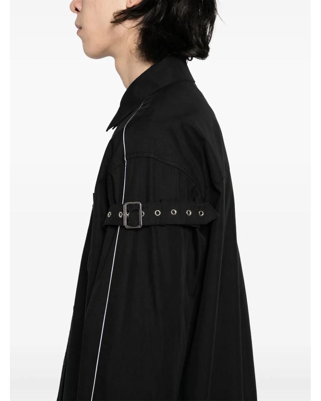 Camisa Con Cinturón we11done de hombre de color Black