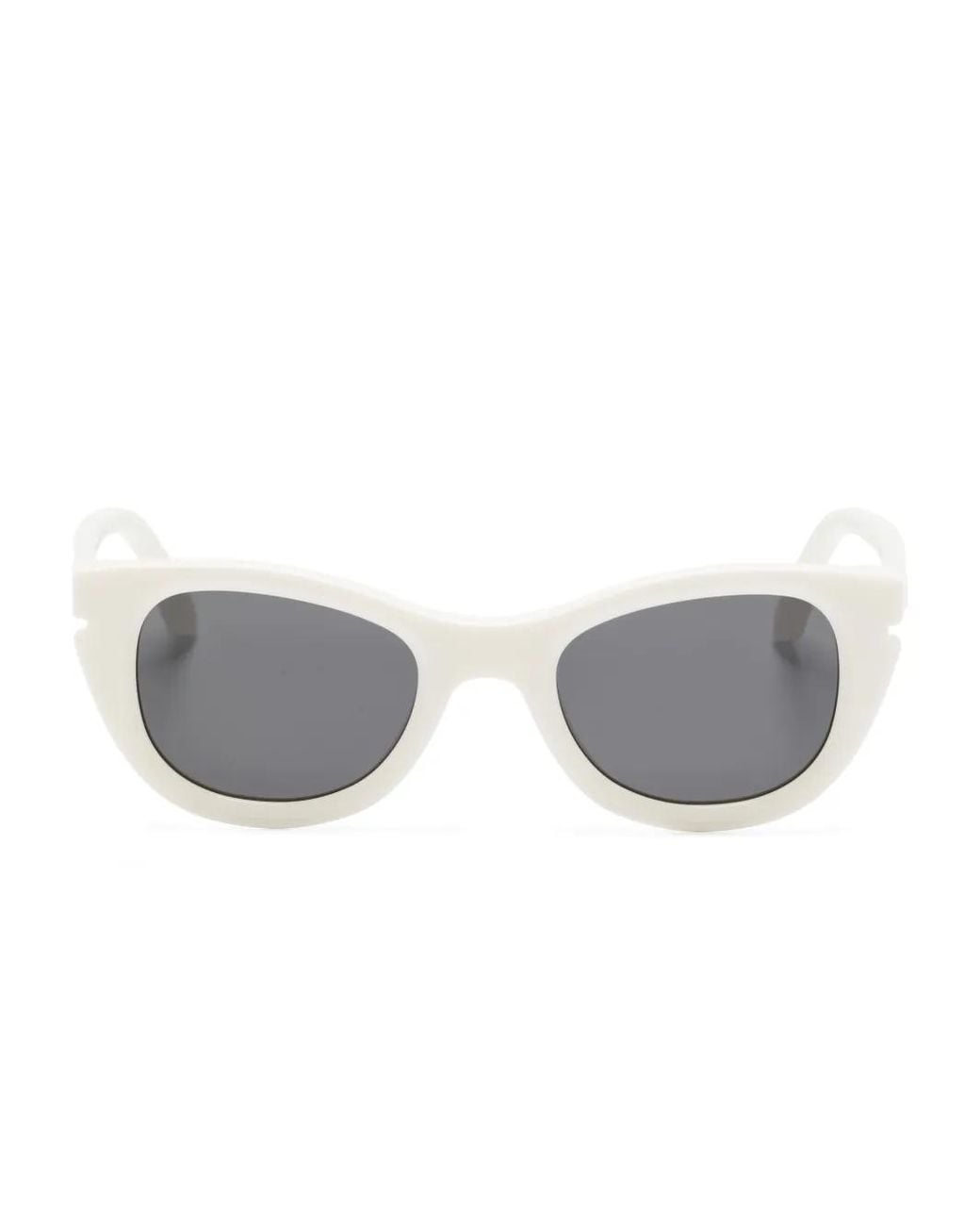 Off-White c/o Virgil Abloh Gray Boulder Cat-Eye Sunglasses