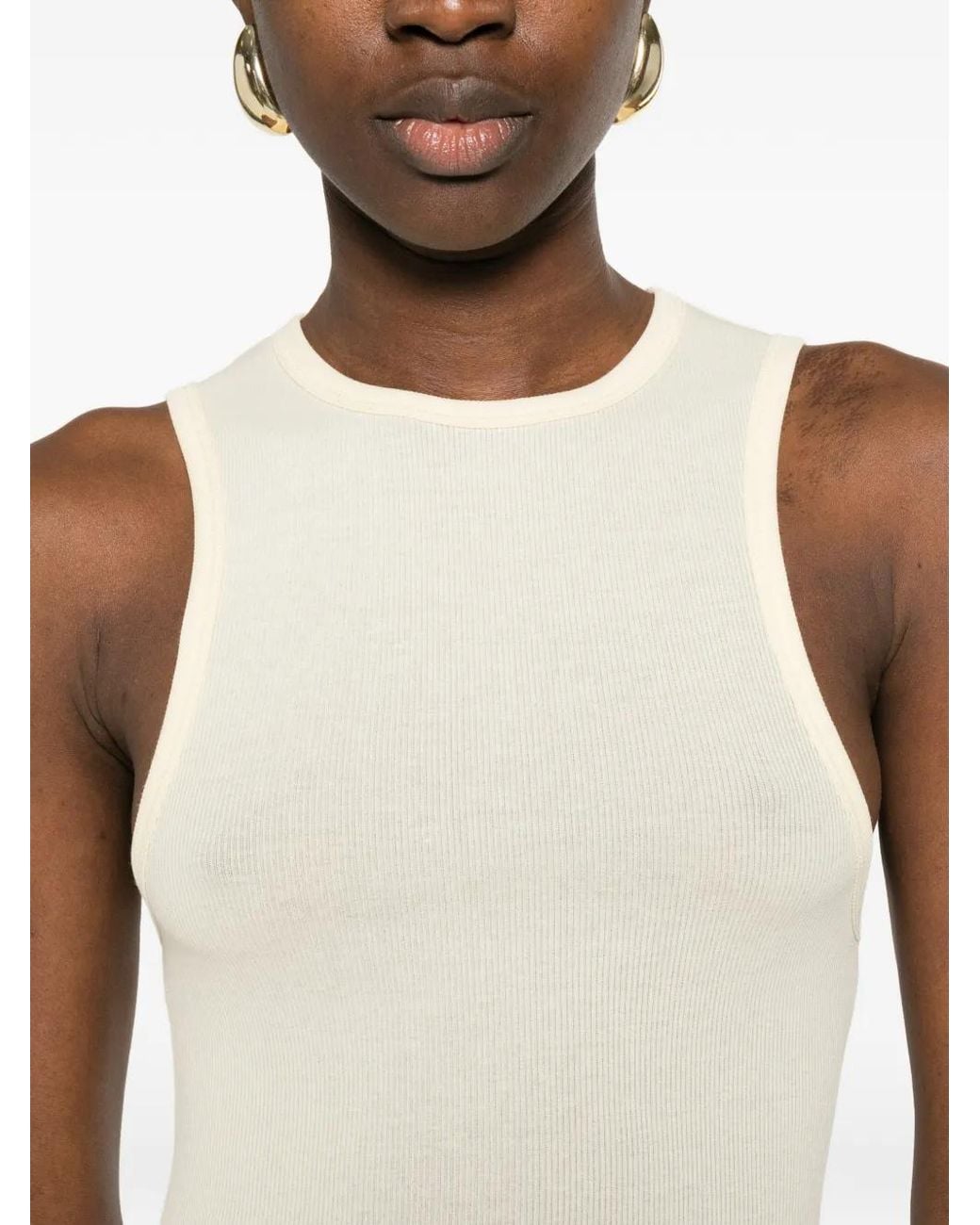 Wardrobe NYC White Racer Dress