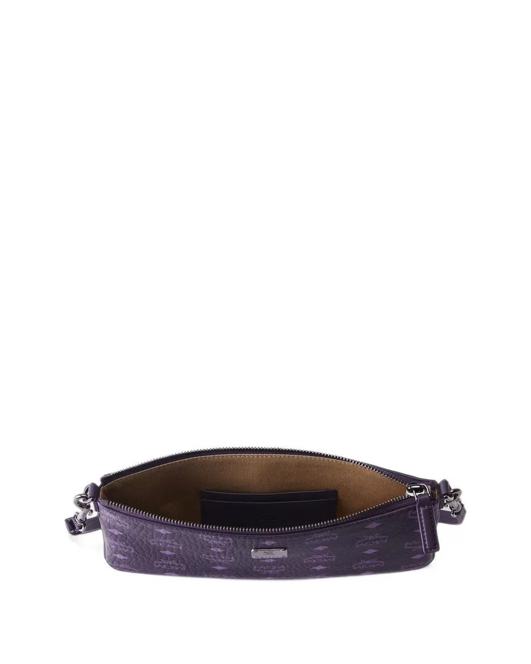 MCM Blue Aren Visetos Crossbody Pouch