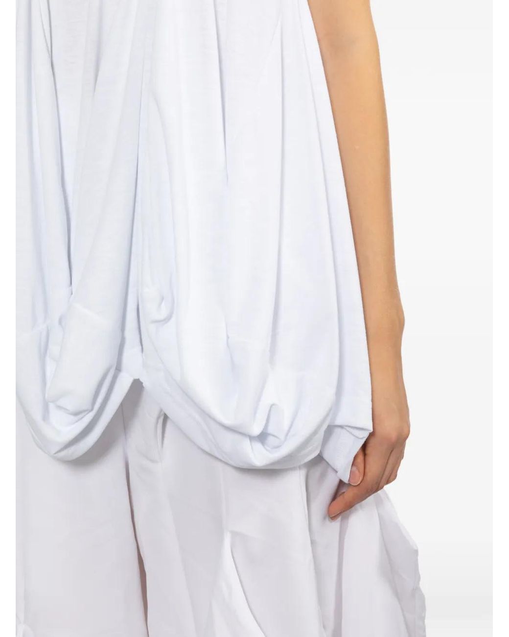 Chaleco Con Dobladillo Abombado Comme des Garçons de color White