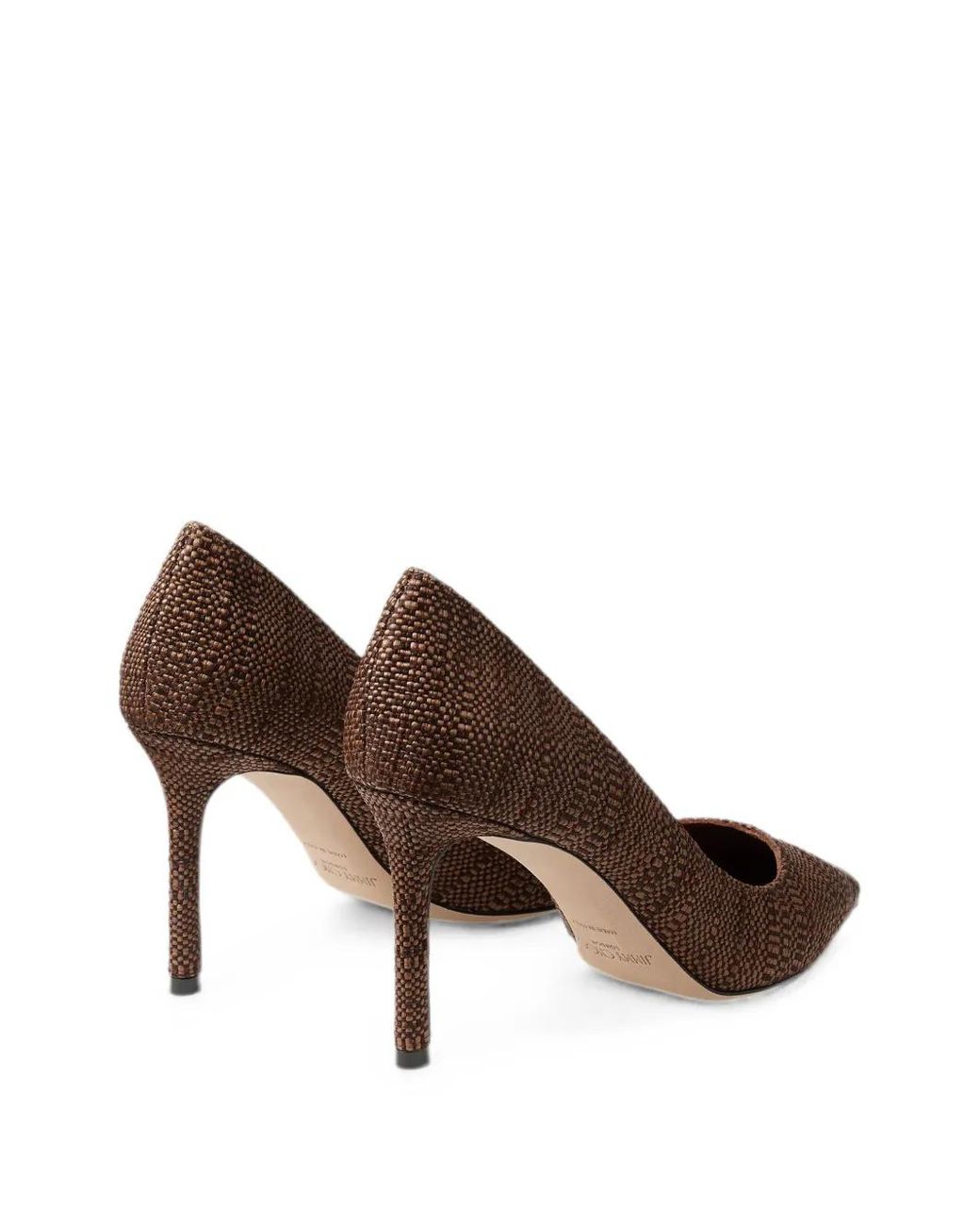 Jimmy Choo Brown Romy 85 Pumps