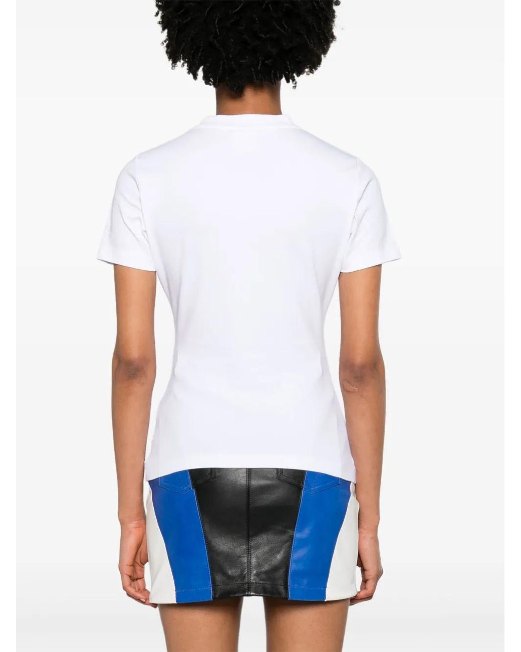 Vetements White Slogan-Appliqué Cotton T-Shirt