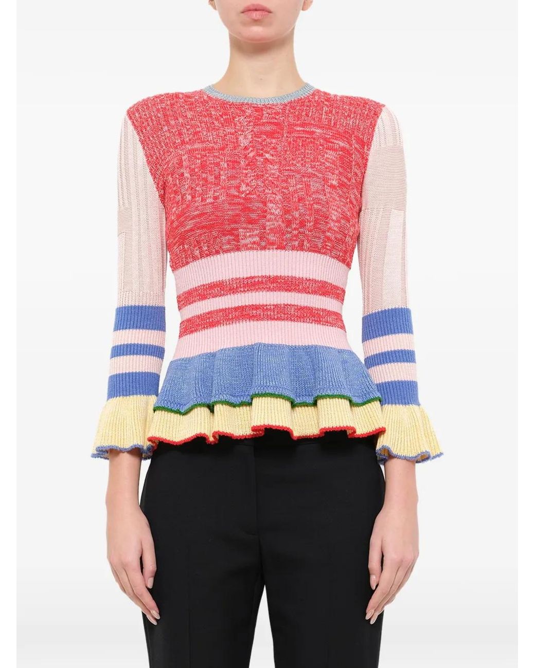 McQueen Pink Peplum Jumper