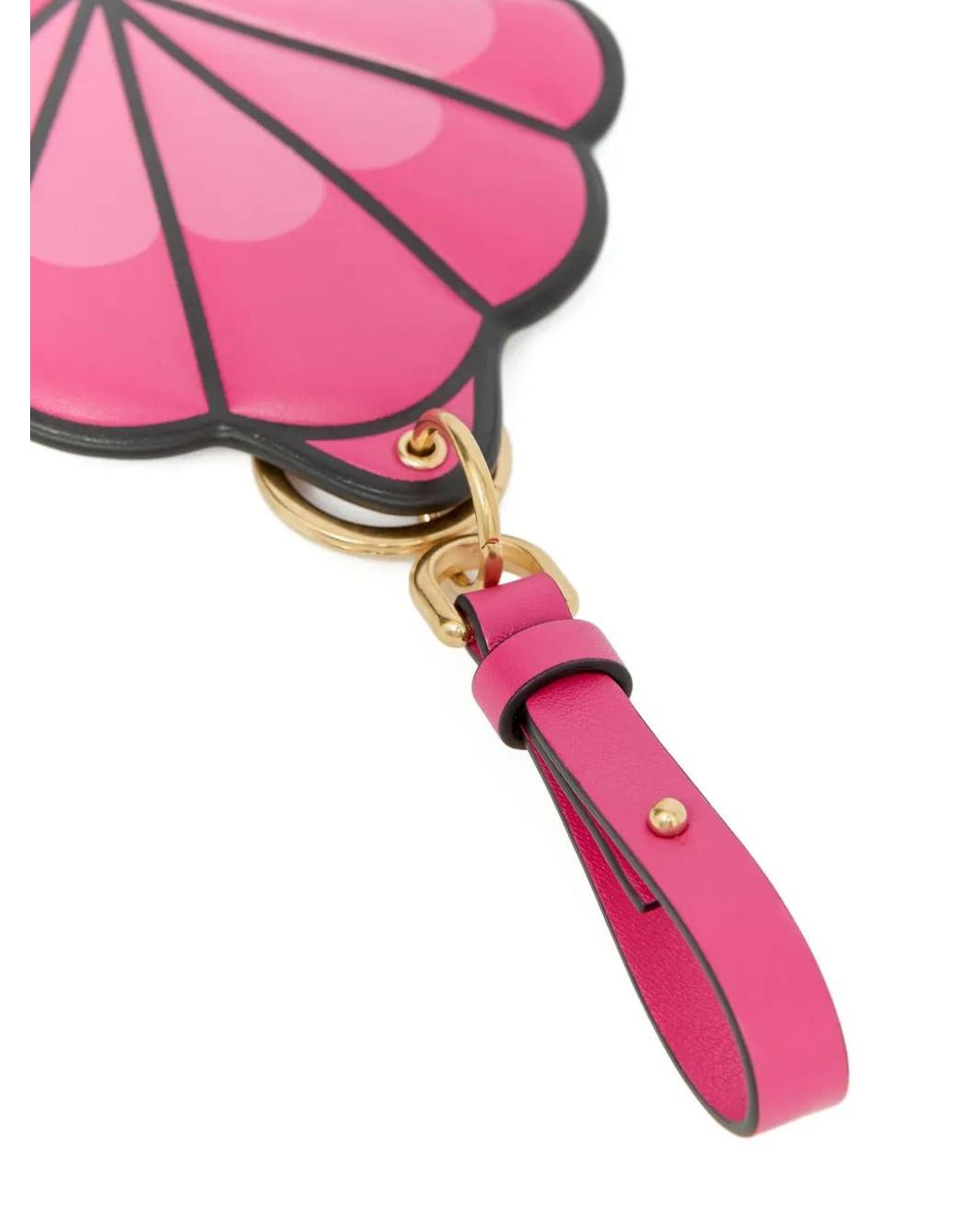 Moncler Pink Schlüsselanhänger Aus Leder