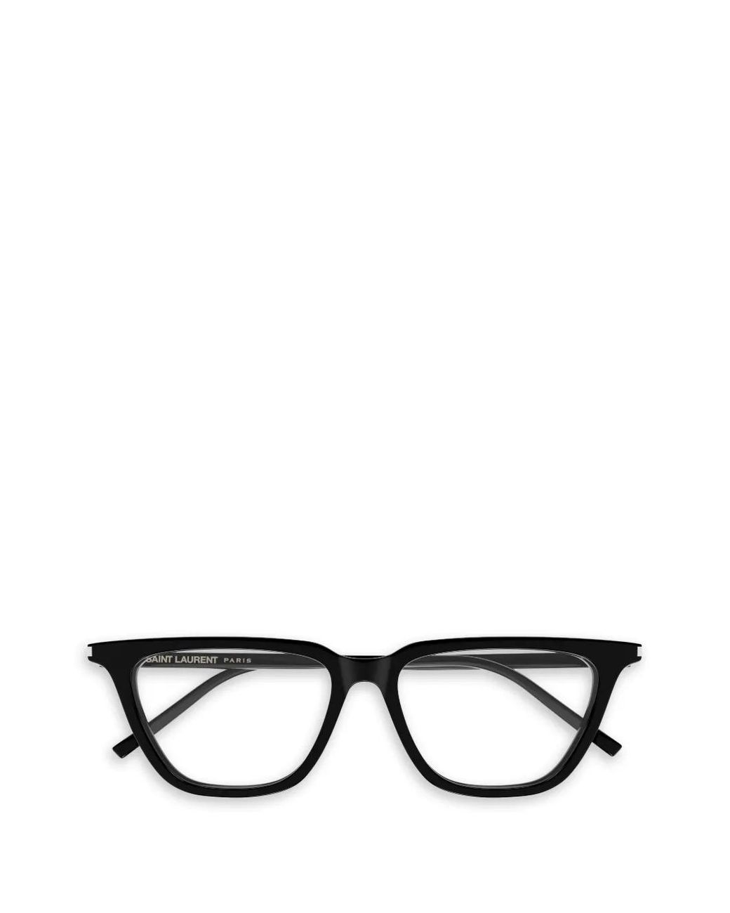 Saint Laurent Black Brille Mit Eckigem Gestell