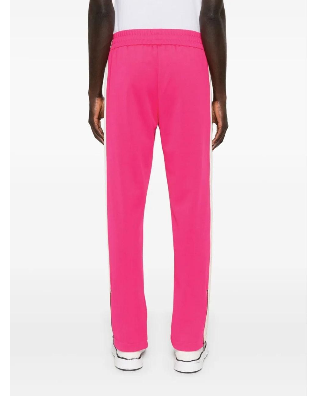 Palm Angels Pink Classic Logo Track Pants for men