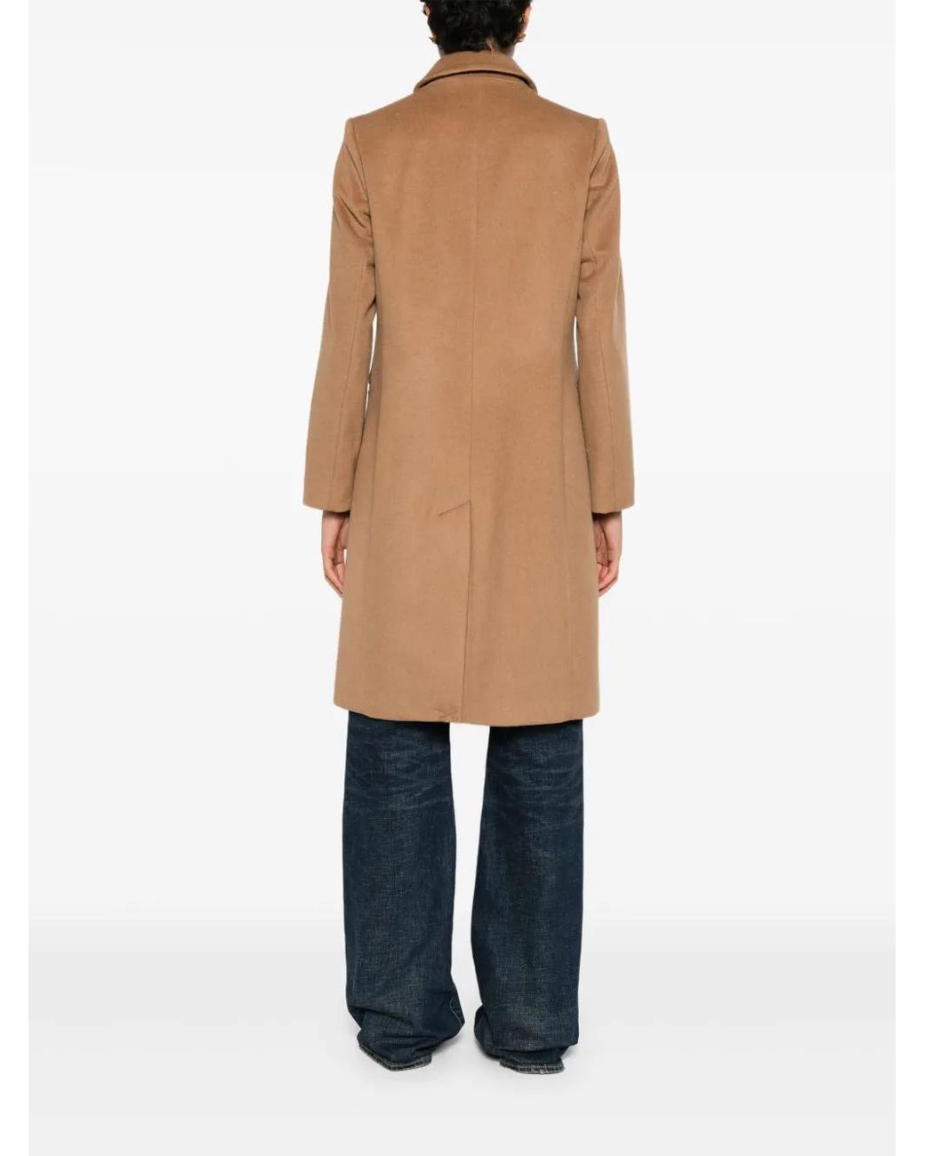 Ralph Lauren Natural Wool Button Coat