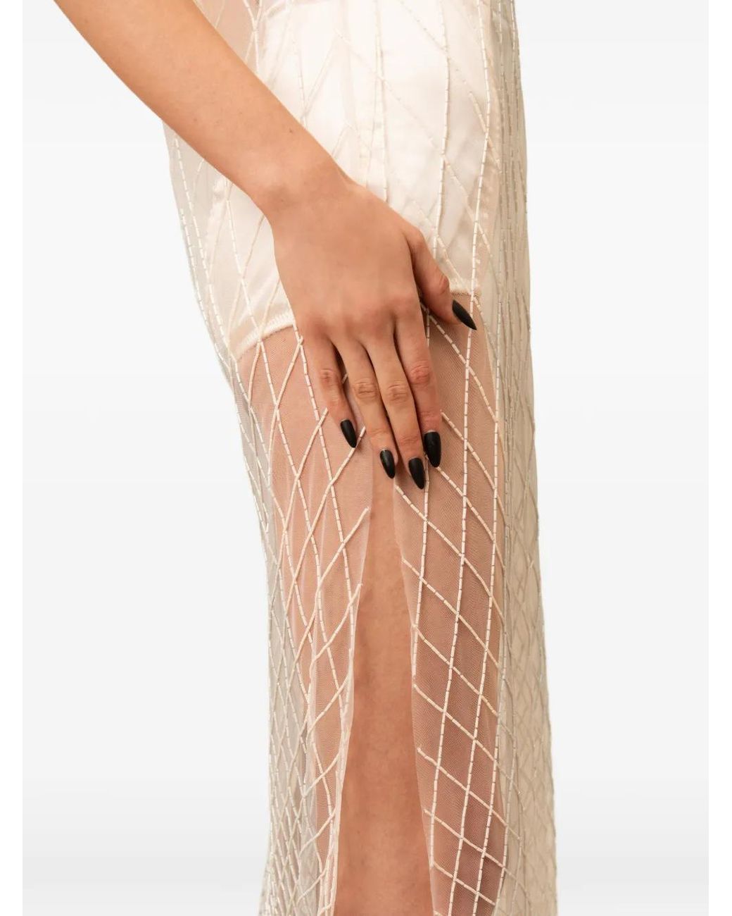 Contessa Mills White Wraith Midi Dress