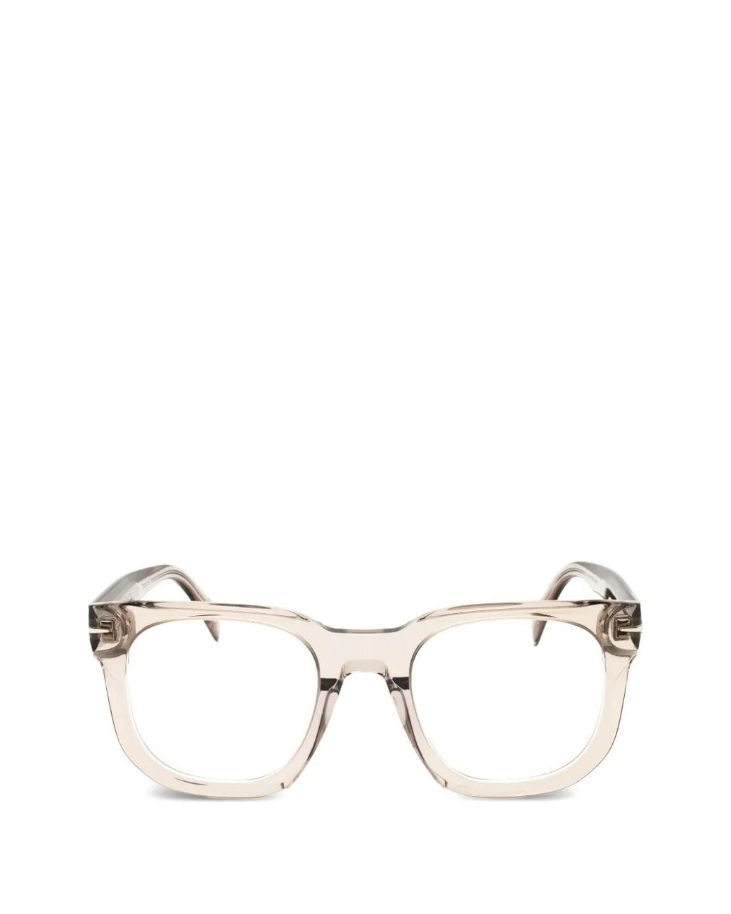 David Beckham Brille Mit Eckigem Gestell in Natural für Herren