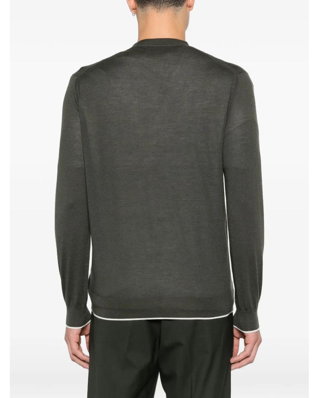 arch4 Green Mr Cruickshank Buttoned Cardigan for men