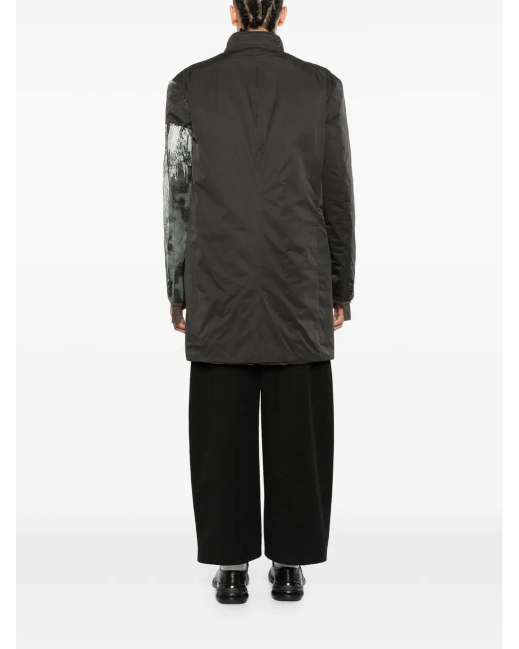 Yohji Yamamoto Black Smoking Gothic Print Jacket for men