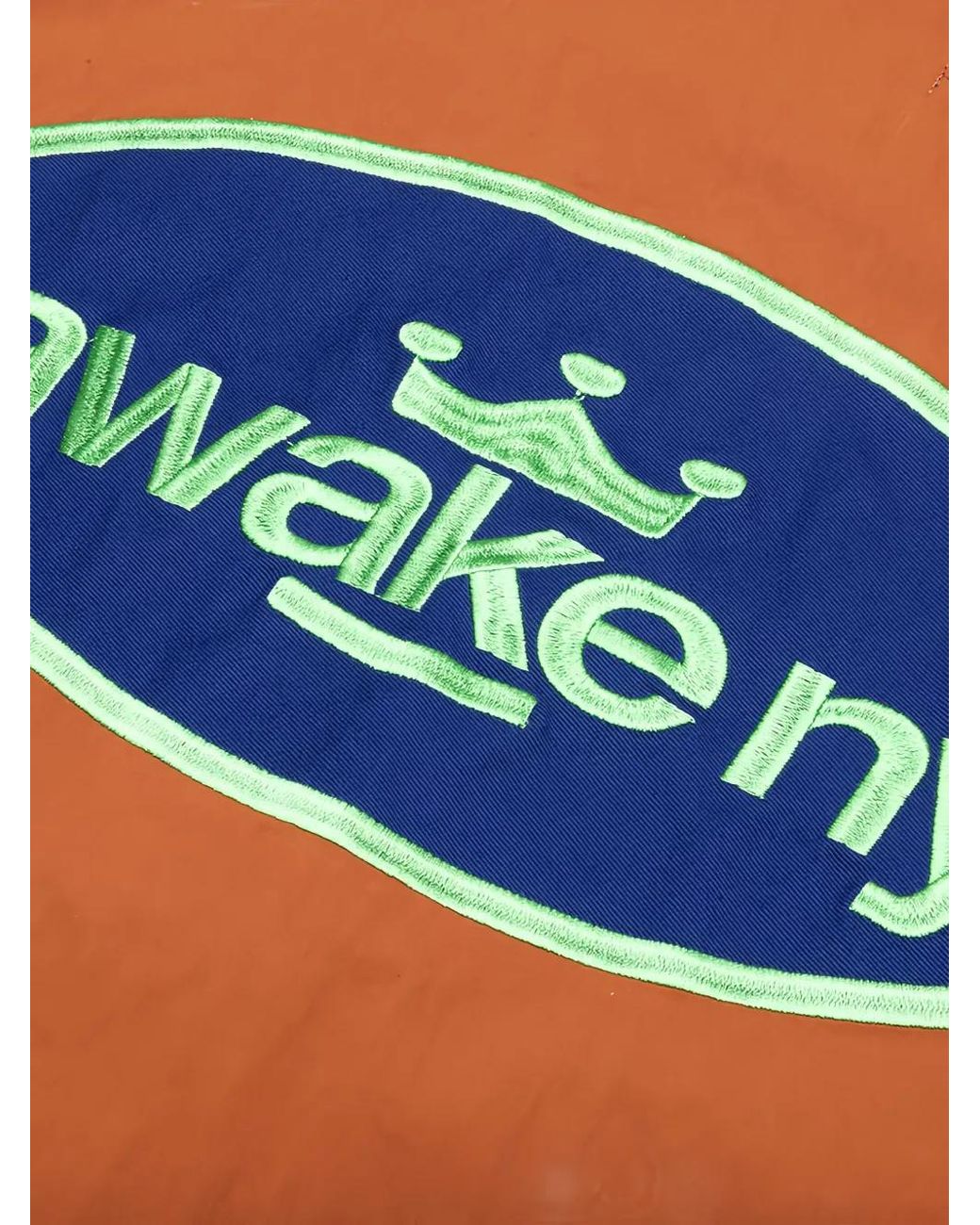 AWAKE NY Orange Veste À Logo Ovale for men