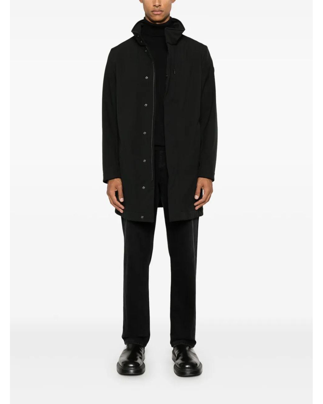 Fay Black Wool Turtleneck Sweater for men