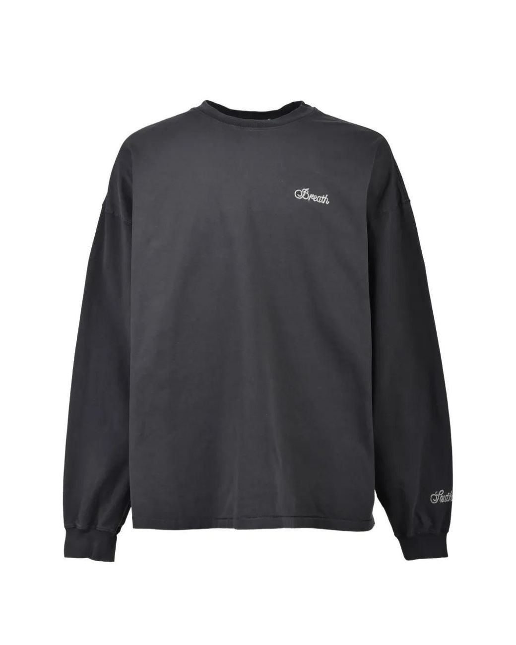 BREATH Gray Long-Sleeve T-Shirt for men