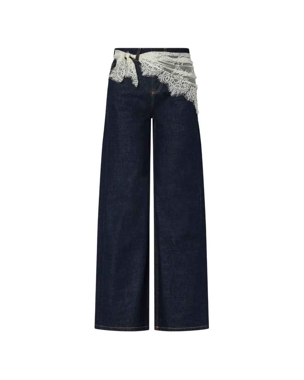 Liu Jo Blue Flare Jeans With Bandana