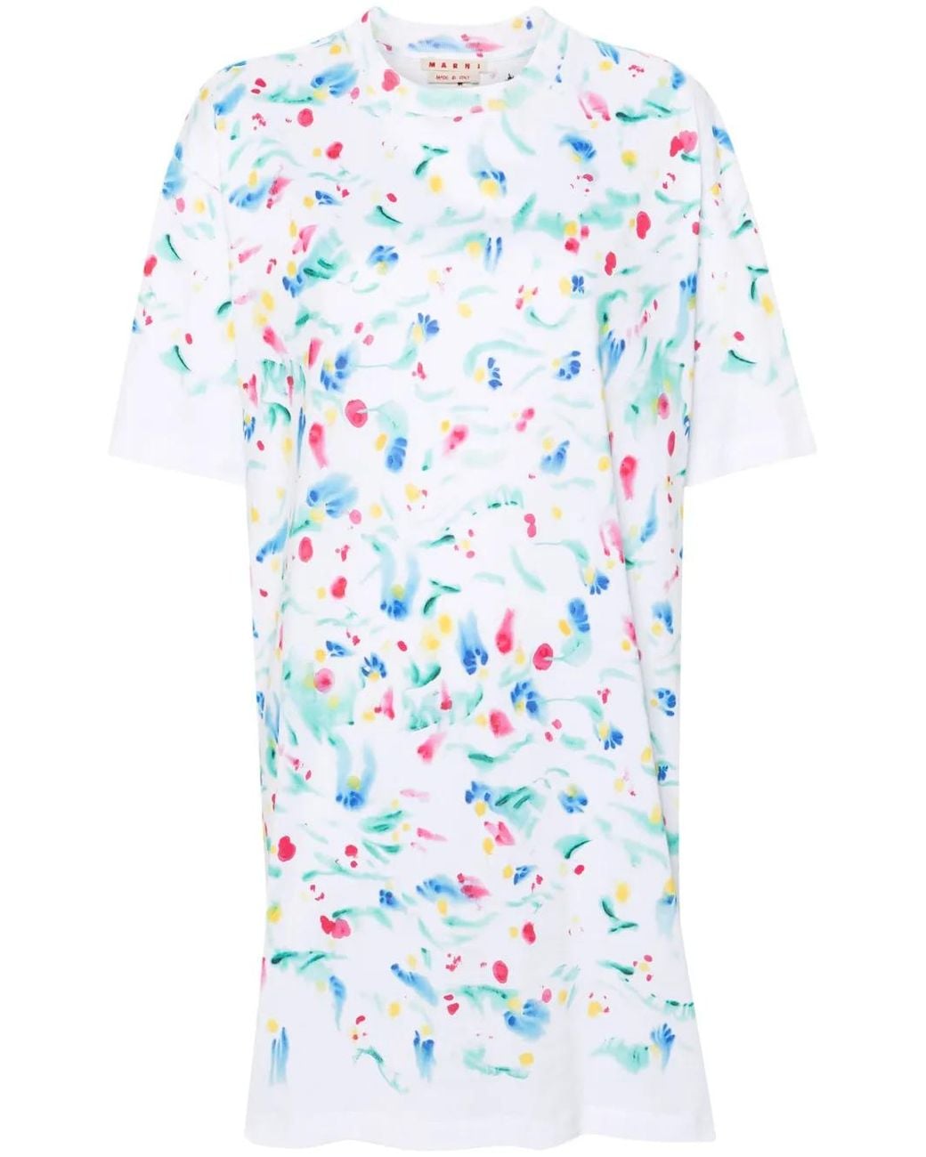 Marni Blue Dress Flowers