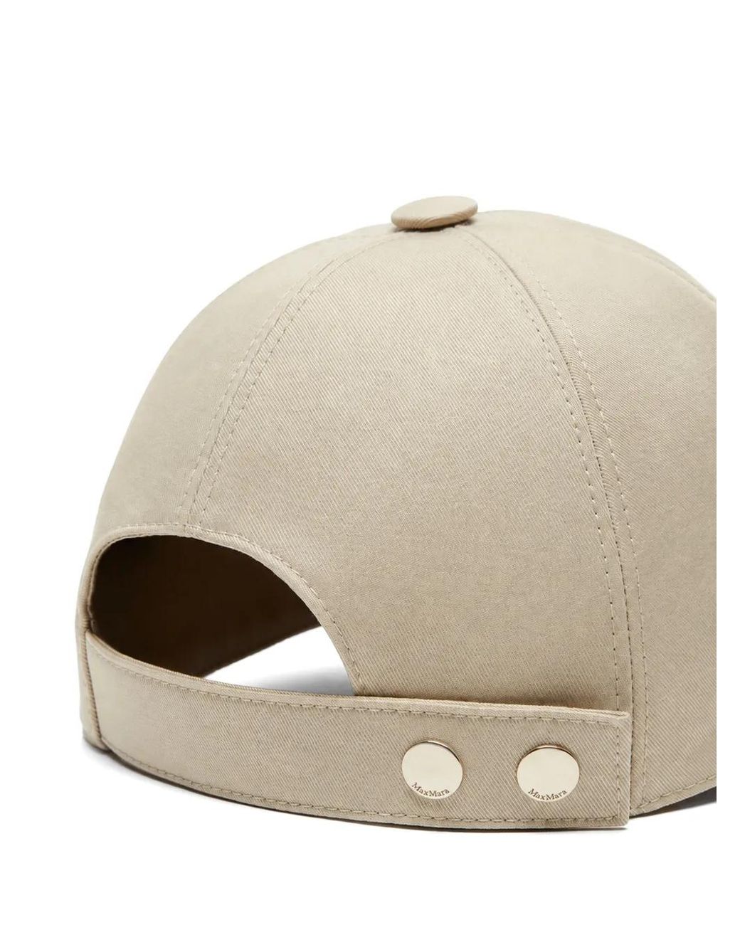 Max Mara Natural Logo-Embroidered Baseball Cap