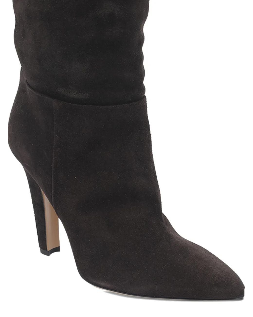 Paris Texas Black 10Mm Elsa Pointed-Toe Suede Boots