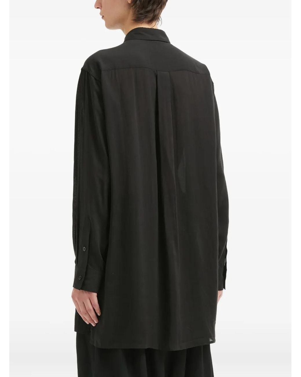 Yohji Yamamoto Button-Down Overhemd in het Black voor heren