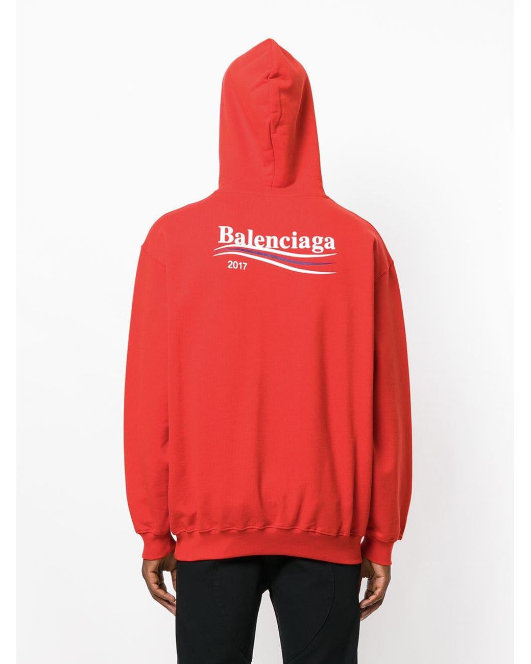 Sweat 2017 Coton Balenciaga pour homme en coloris Rouge | Lyst