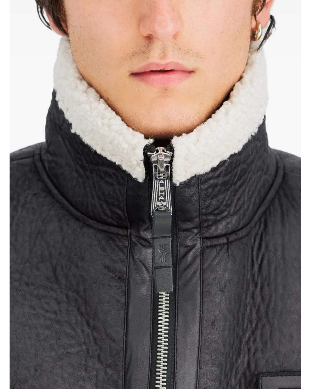 Alpha Industries Black B-15-3 Bomber Jacket for men