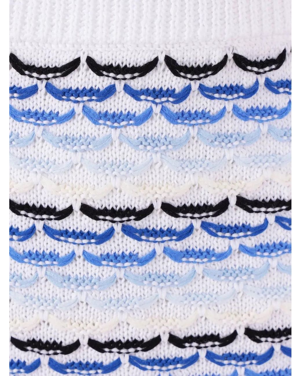 Casablanca Blue Striped Diamond-Logo Shorts for men