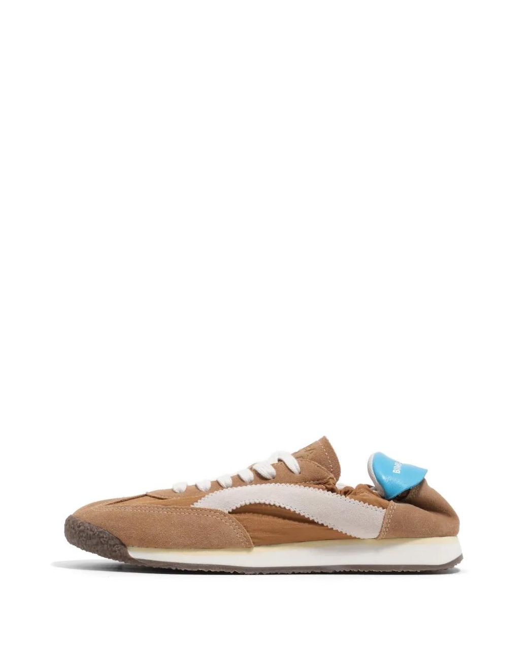 Bimba Y Lola White Honey Suede And Nylon 13 06 Sneakers