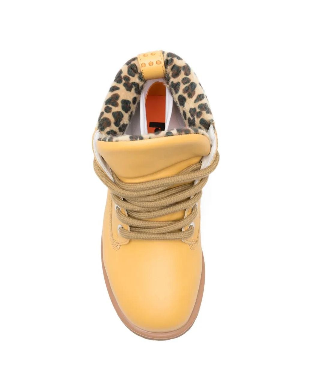 PDF Natural Leopard-Print Lace-Up Hiking Boots for men