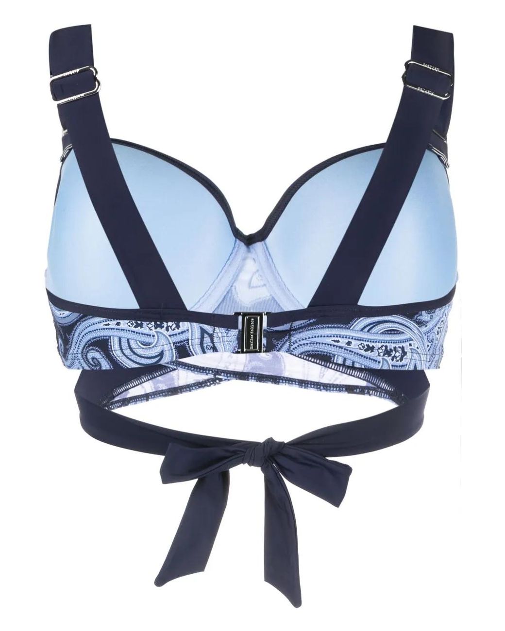 Marlies Dekkers Blue Cache Coeur Paisley-Print Bikini Top