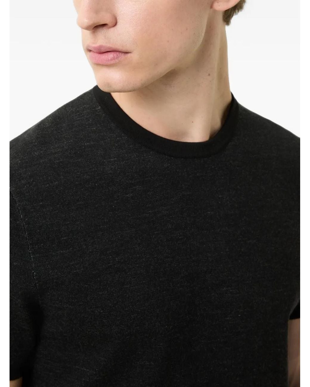 Bogner Black Ohio Knitted T-Shirt for men