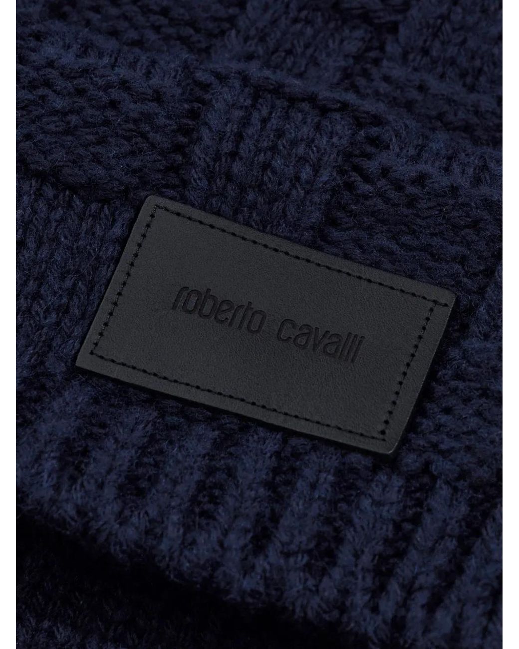 Roberto Cavalli Blue Tag Scarf for men