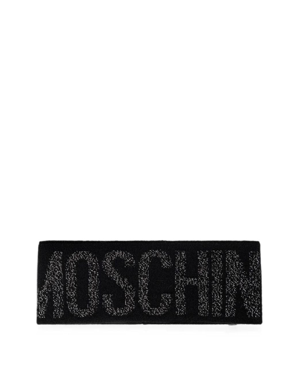 Moschino Black Logo-Knit Headband
