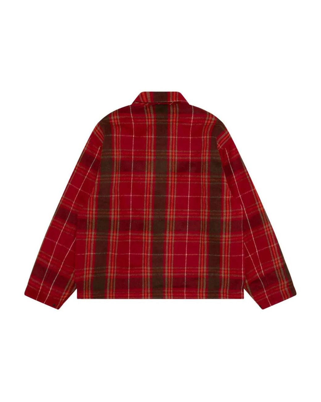 Aape By A Bathing Ape Red Plaid Zip Jacket for men