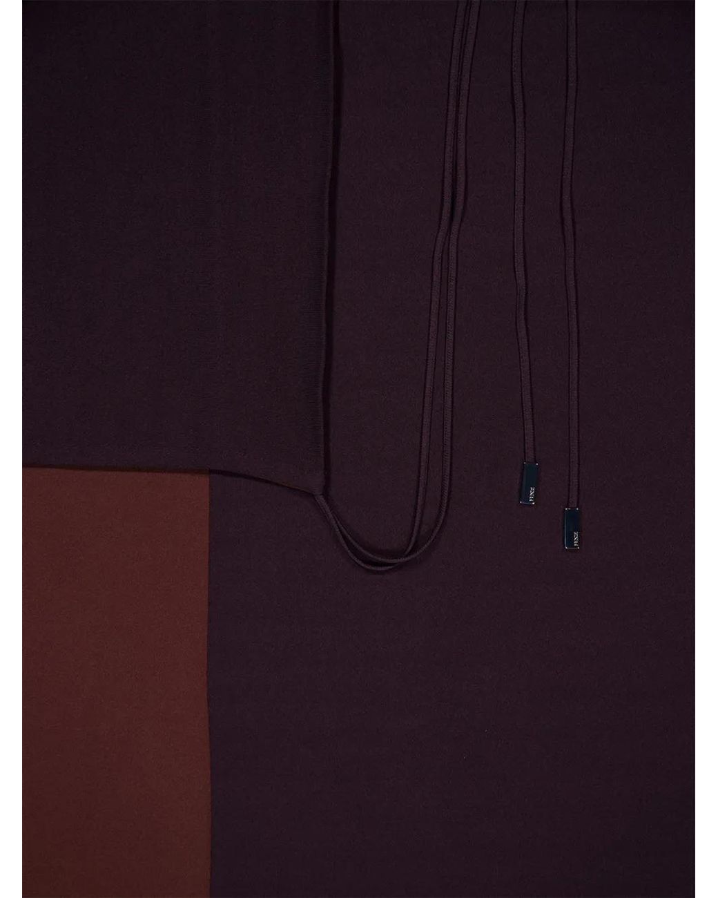 Fendi Purple Draped Crepe Dress