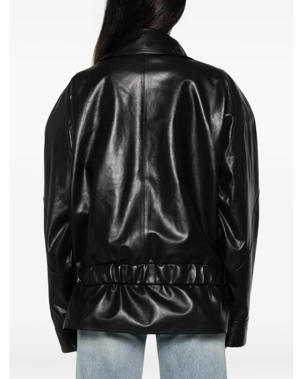 Entire studios Black Sol Belted High-Neck Jacket