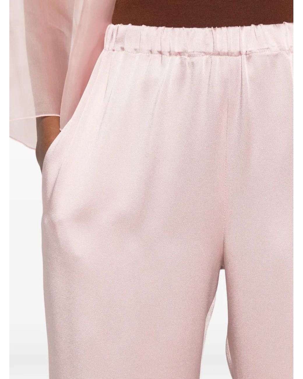 Antonelli Pink Palazzohose Mit Elastischem Bund
