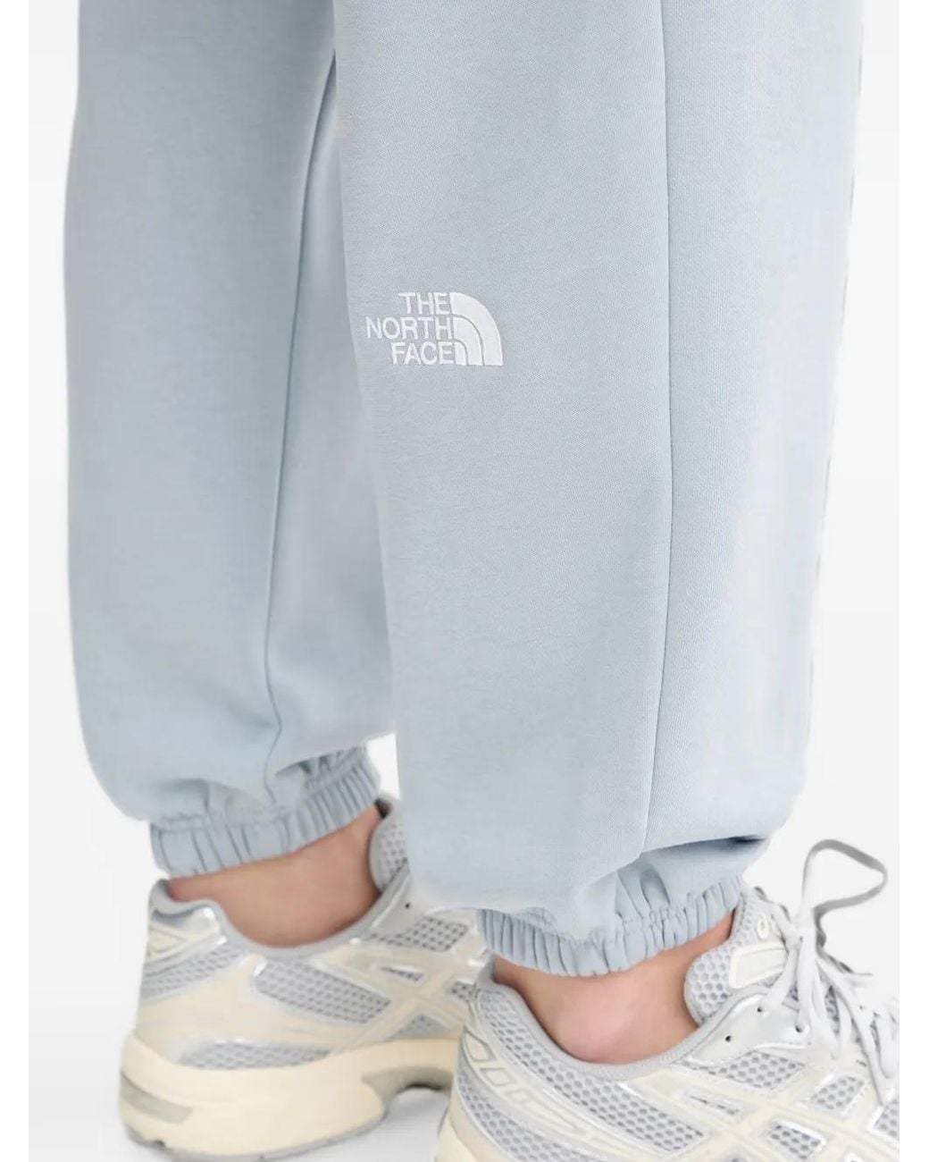 The North Face Blue Logo-Embroidery Drawstring Track Pants