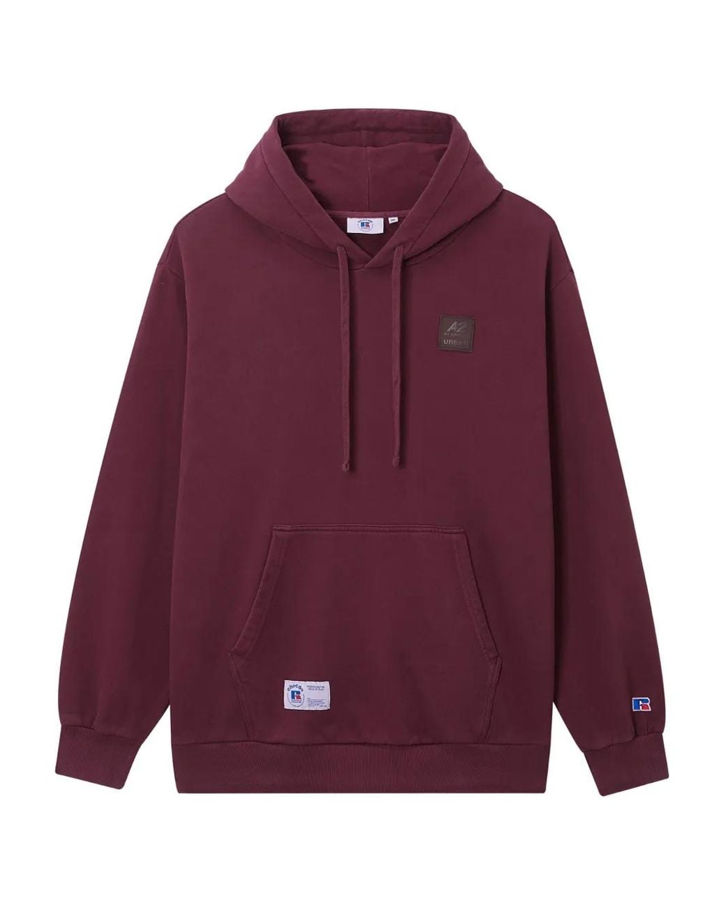 Chocoolate Purple Patch-Detail Hoodie for men