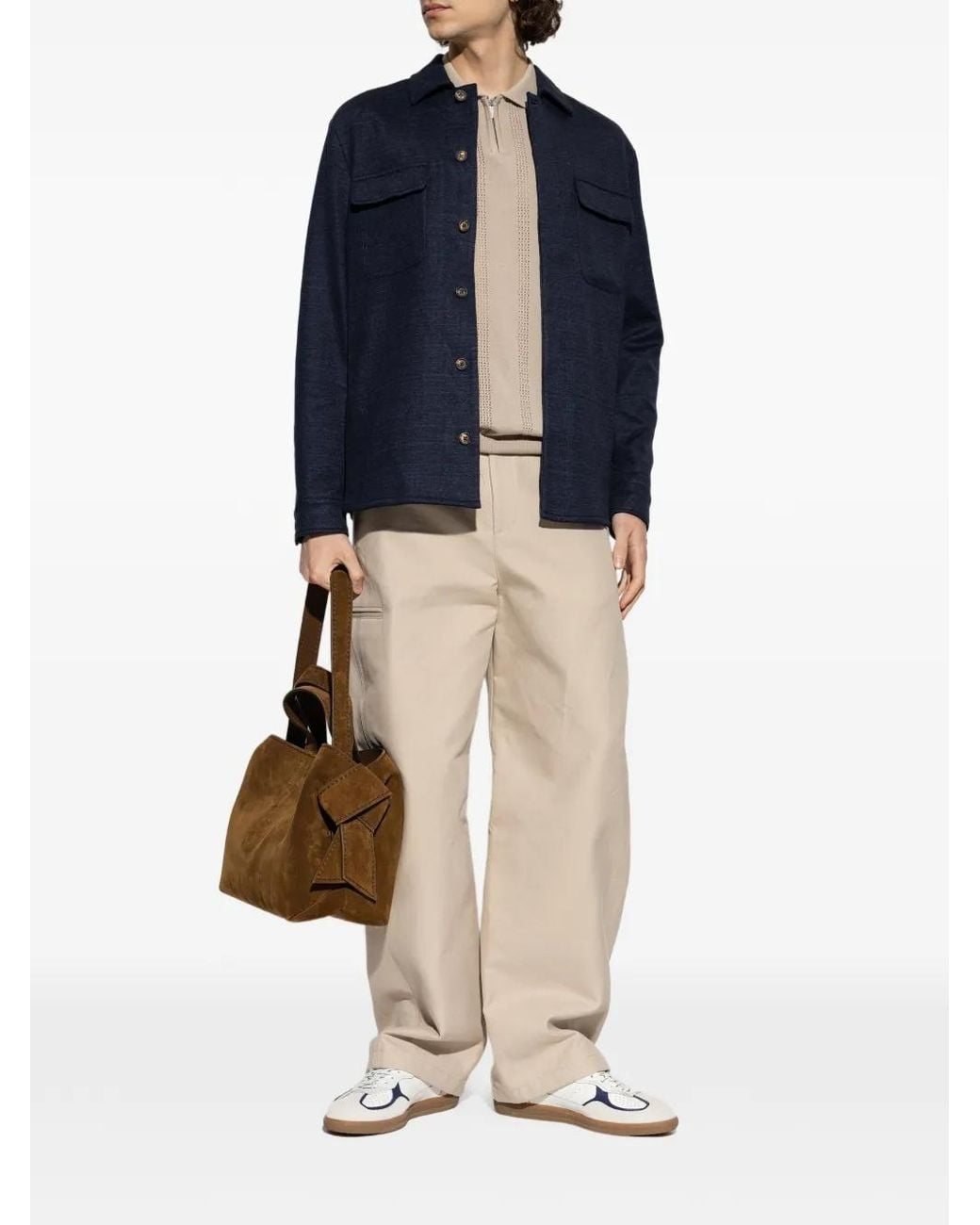 Eleventy Blue Pocket Jacket for men