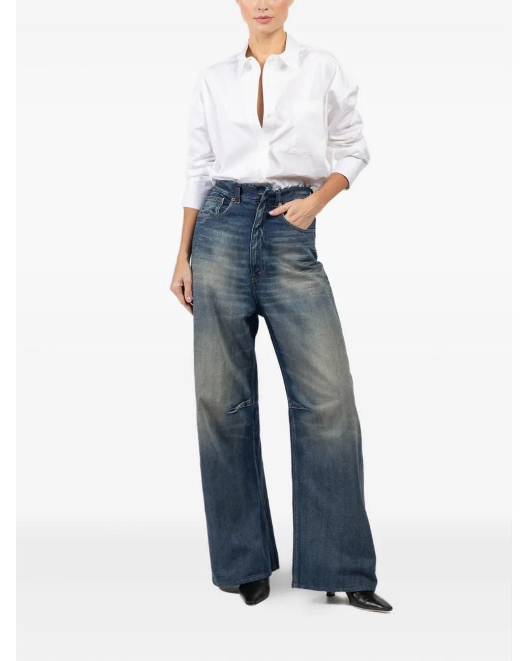 Arlo Mott White Side-Slit Shirt