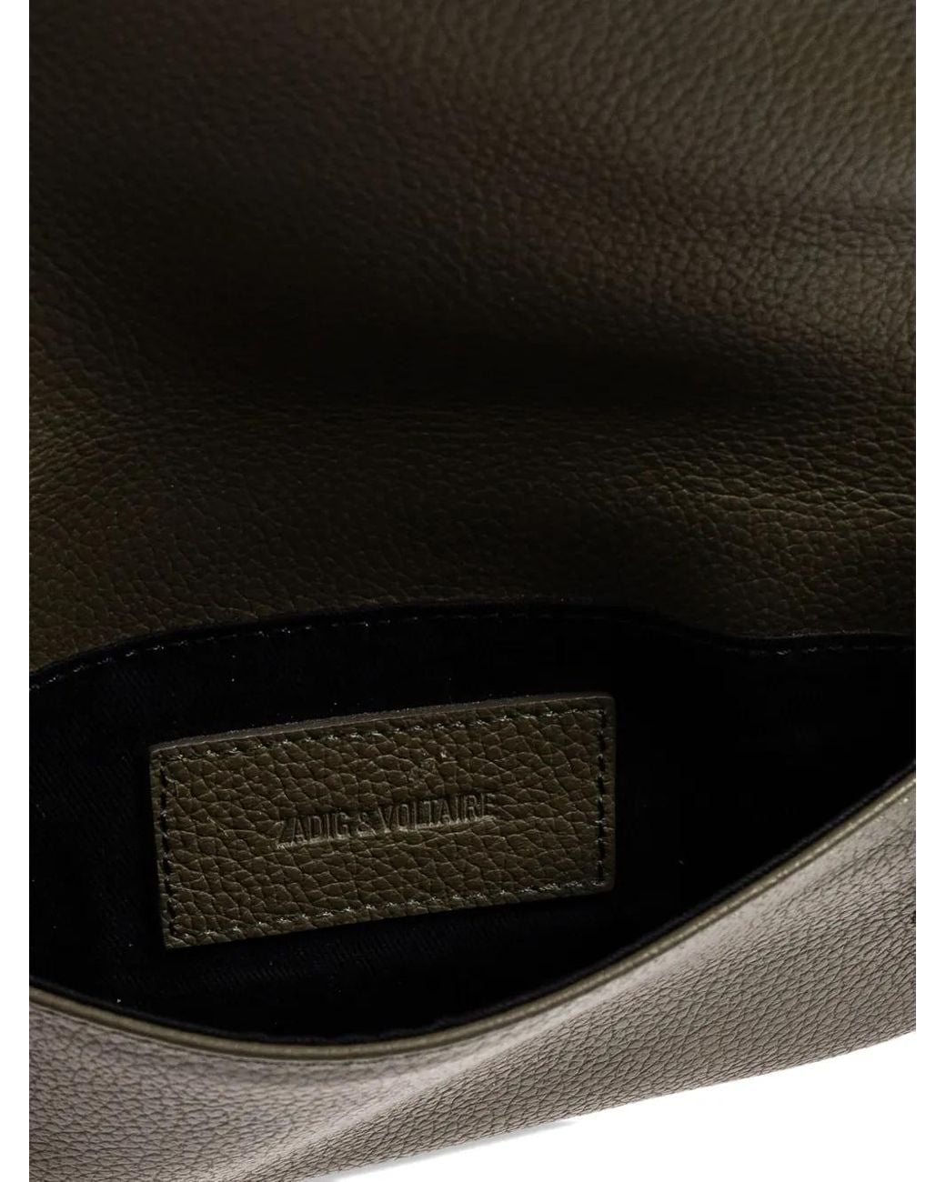 Zadig & Voltaire Gray Rock Nano Grained Leather