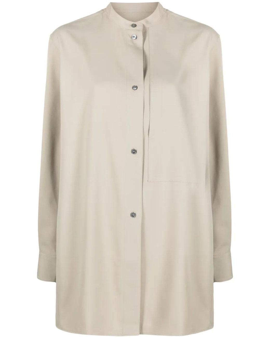 Studio Nicholson Natural Kavali Long-Sleeve Shirt