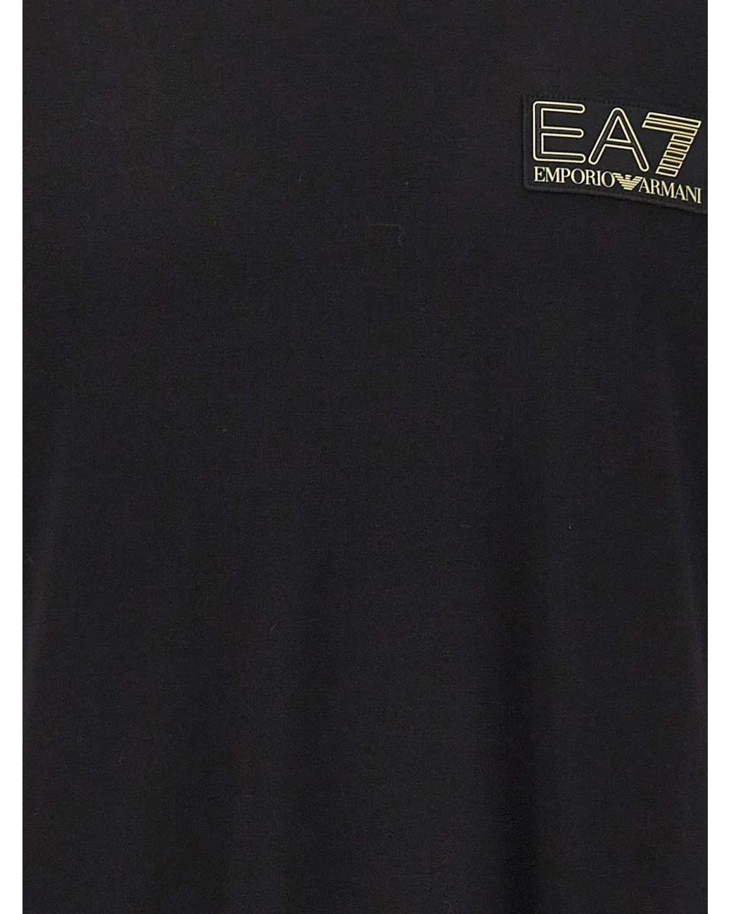 T-Shirt À Patch Logo EA7 pour homme en coloris Black