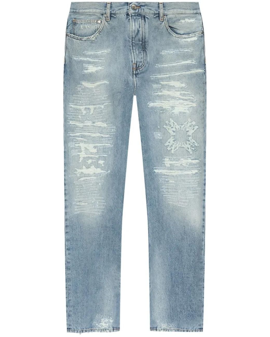 Amiri Blue Ma Quad Repaired Straight Jean for men